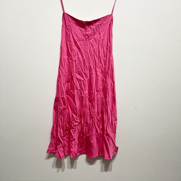 L'Agence Clarisa Bias Cut Mid Rise Pull On Midi Slip Skirt Bubblegum Pink XS - Picture 4 of 4